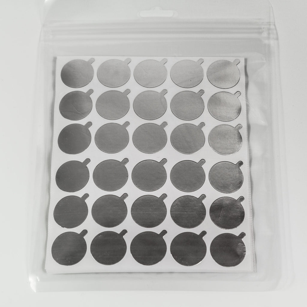 SILVER LASH GLUE DISPOSABLE PALETTE STICKERS 10 SHEETS