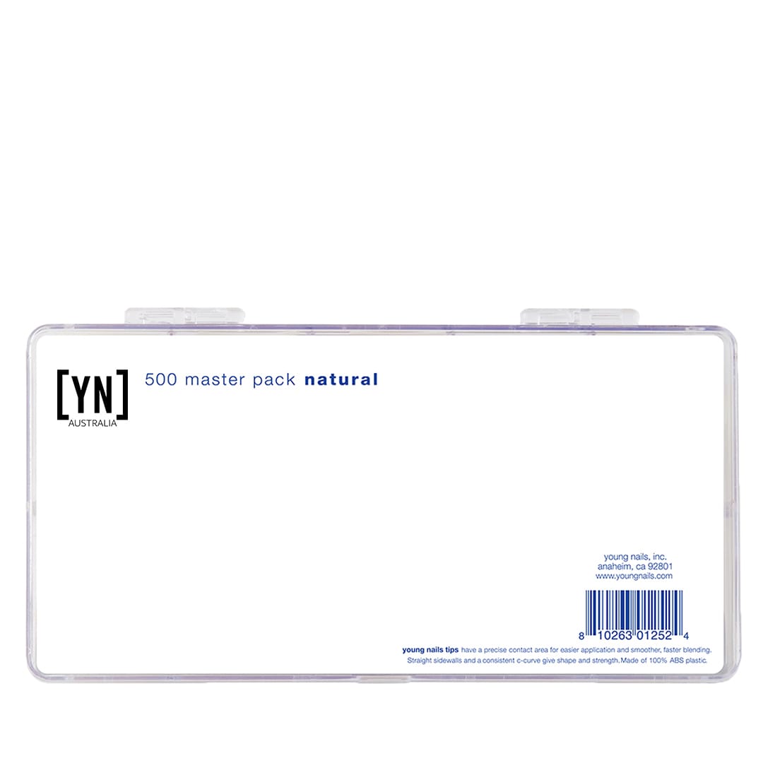 YOUNG NAILS NATURAL TIPS 500 MASTER PACK