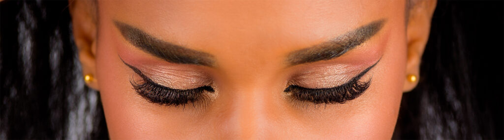 eyebrow and eyelash