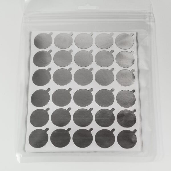 SILVER LASH GLUE DISPOSABLE PALETTE STICKERS 10 SHEETS - Image 2