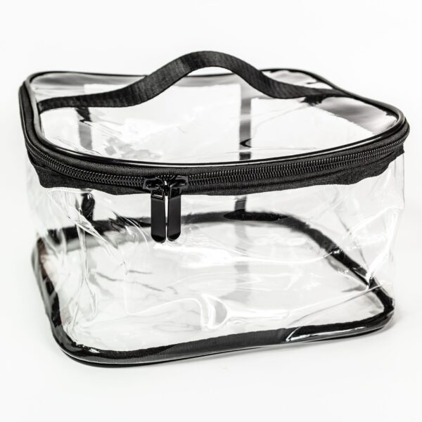 LARGE CLEAR VINYL MAKEUP/BEAUTY CASE