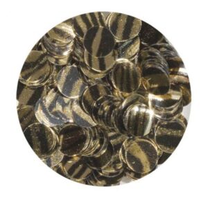 YOUNG NAILS 7G GOLD ZEBRA CONFETTI