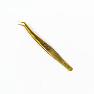 Eyelash Extension Tweezer - Gold Curved