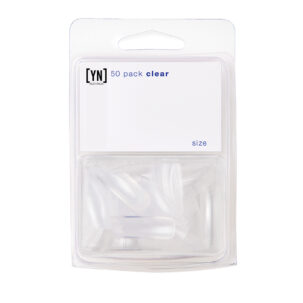 YOUNG NAILS CLEAR TIPS 50 PACK #4