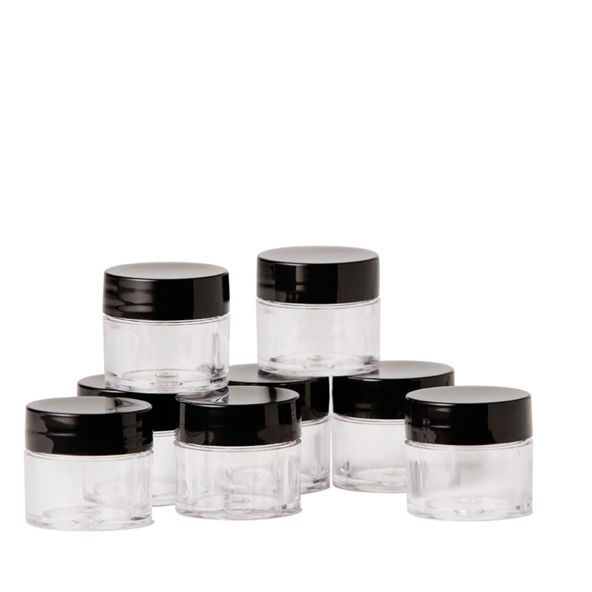 YOUNG NAILS MIXING JARS CLEAR 8 PACK